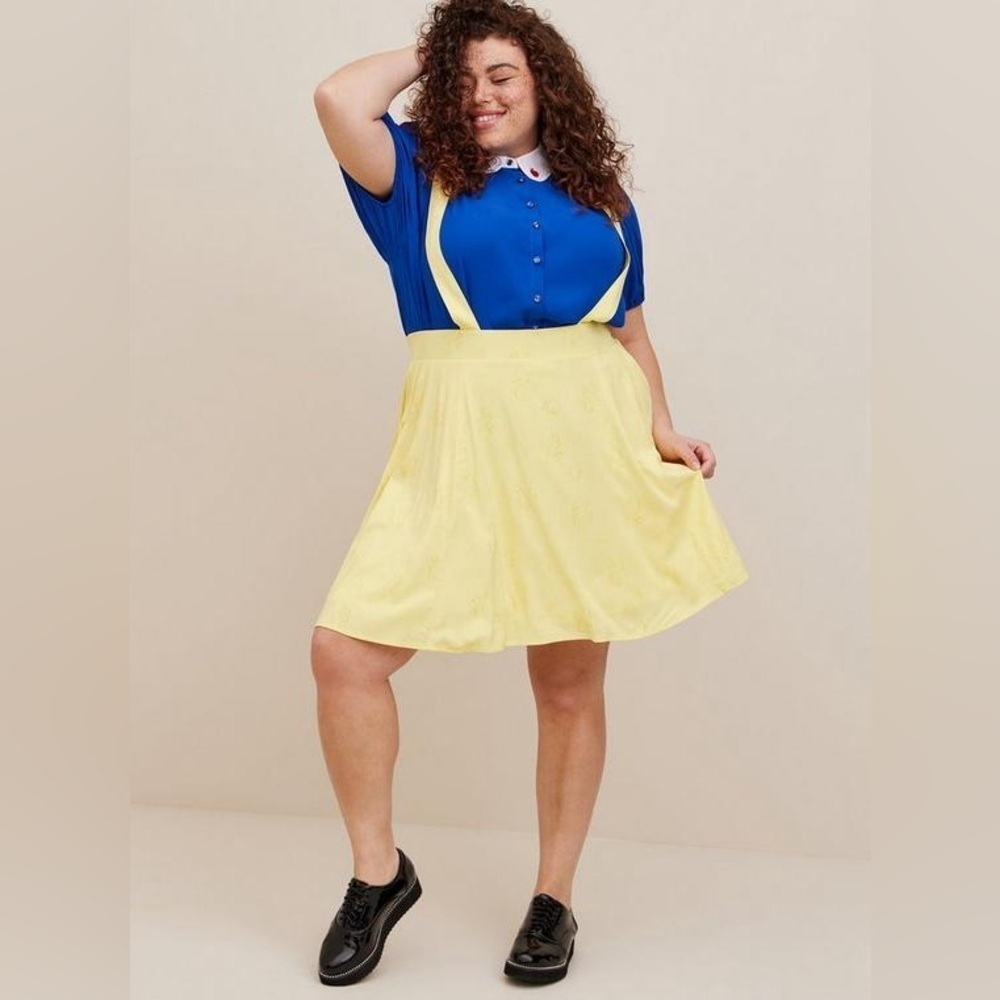 Torrid Disney Snow White Stretch Challis Skirtall 1X (b4